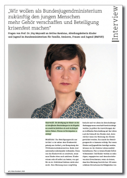 „Wir wollen als Bundesjugendministerium zukünftig den jungen Menschen mehr Gehör verschaffen und Beteiligung krisenfest machen“