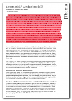Nestmodell? Wechselmodell? Was wäre ein kindgerechtes Modell?