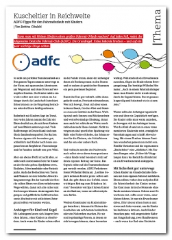 Kuscheltier in Reichweite - ADFC-Tipps für den Fahrradurlaub mit Kindern