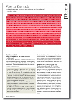 Väter in Elternzeit - Aushandlungen und Umsetzungen zwischen Familie und Beruf