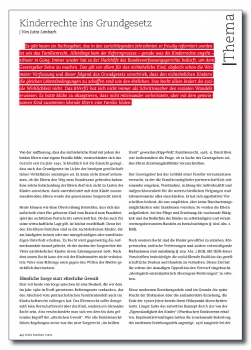 Kinderrechte ins Grundgesetz