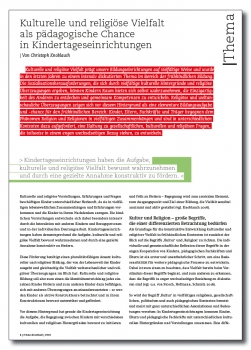 Kulturelle und religiöse Vielfalt als pädagogische Chance in Kindertageseinrichtungen