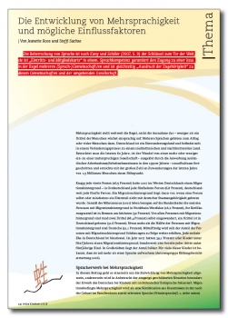 Die Entwicklung von Mehrsprachigkeit und mögliche Einflussfaktoren