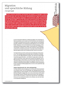 Migration und sprachliche Bildung