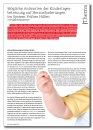 Mögliche Antworten der Kindertagesbetreuung auf Herausforderungen im System Früher Hilfen